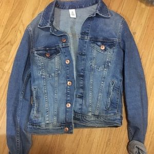 Fitted denim jacket XS